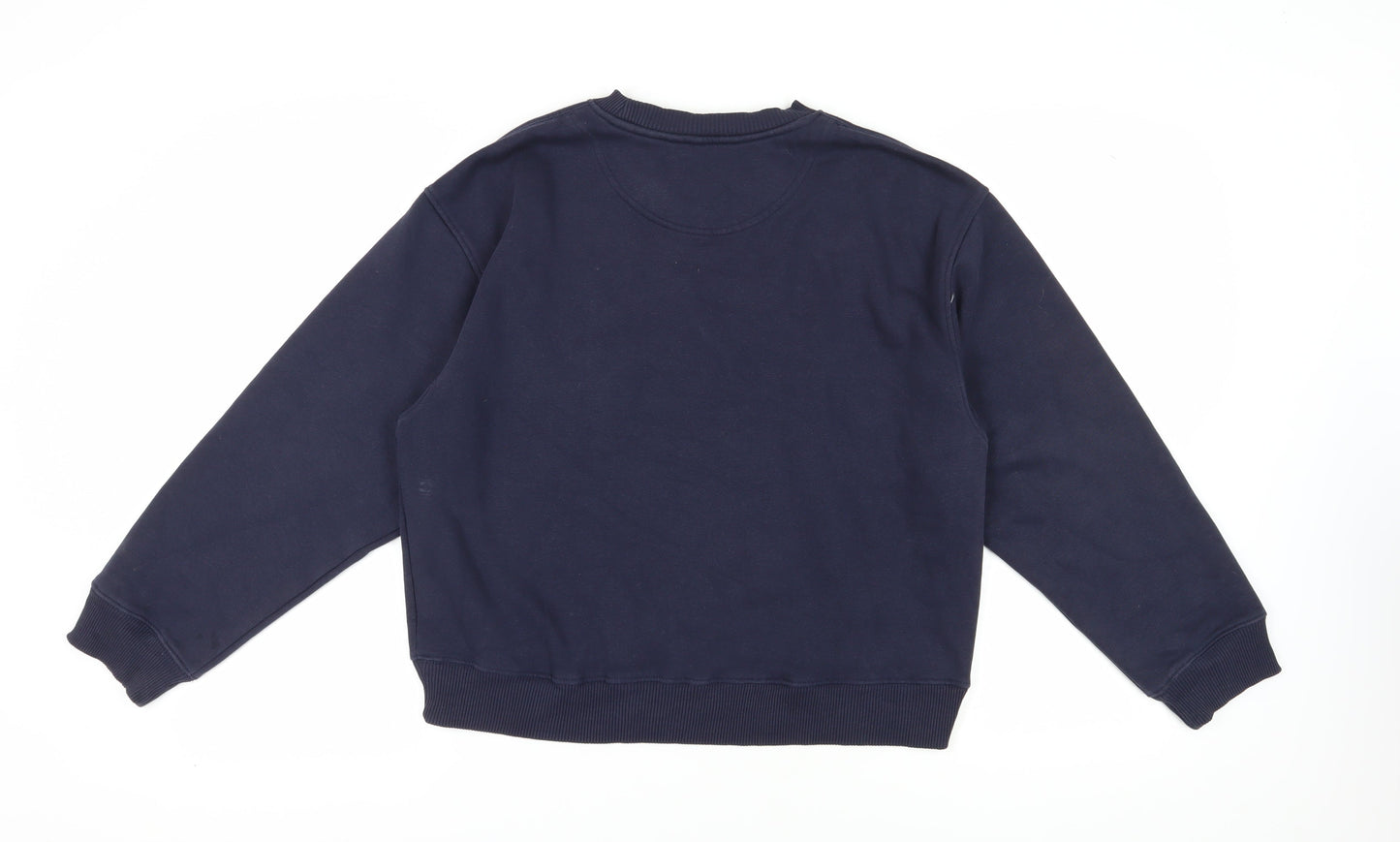 H&M Unisex Blue Logo Pullover Sweatshirt S