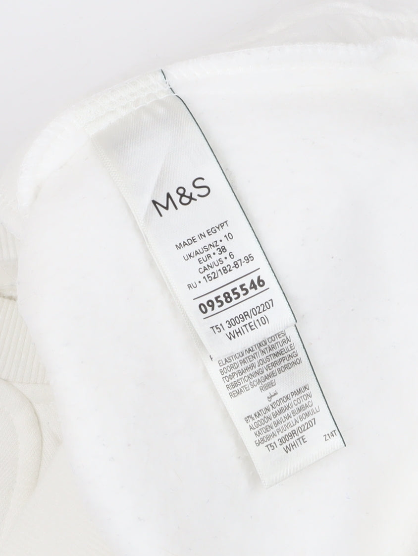 Marks and Spencer Women’s White Pullover Sweatshirt Size 10