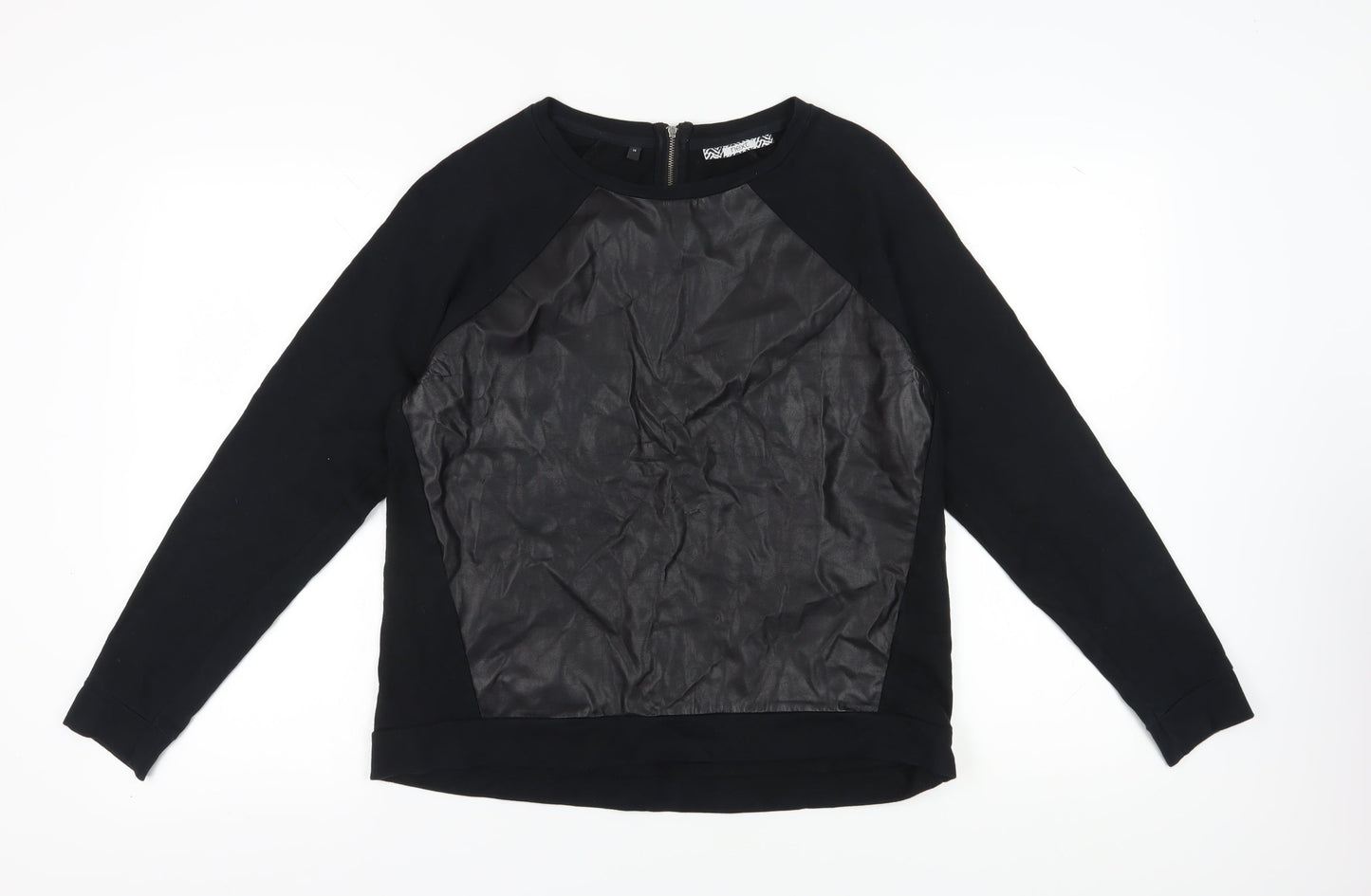 Womens UK Size 14 NEXT Black Pullover Sweatshirt