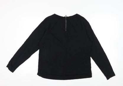 Womens UK Size 14 NEXT Black Pullover Sweatshirt