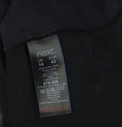 Womens UK Size 14 NEXT Black Pullover Sweatshirt