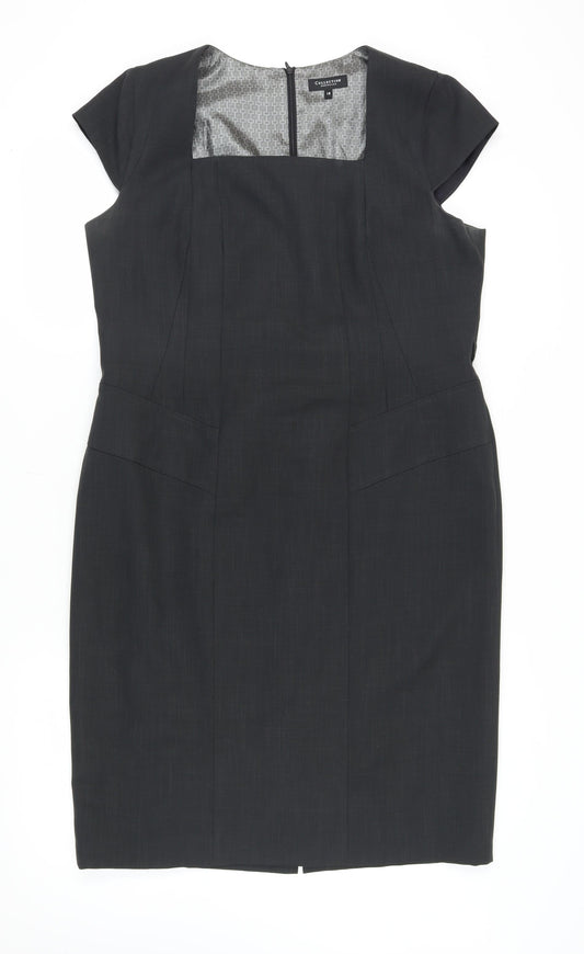 Debenhams Women's Black Sheath Dress Size 18