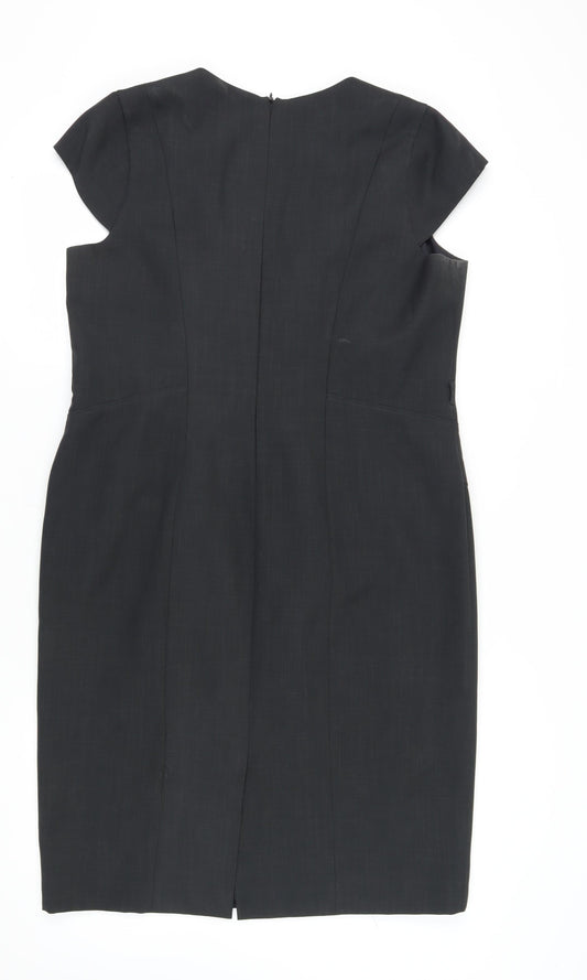 Debenhams Women's Black Sheath Dress Size 18