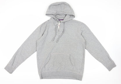 Mens UK Size M Burton Grey Pullover Hoodie