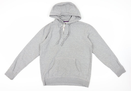 Mens UK Size M Burton Grey Pullover Hoodie