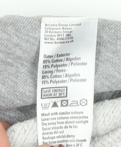 Mens UK Size M Burton Grey Pullover Hoodie