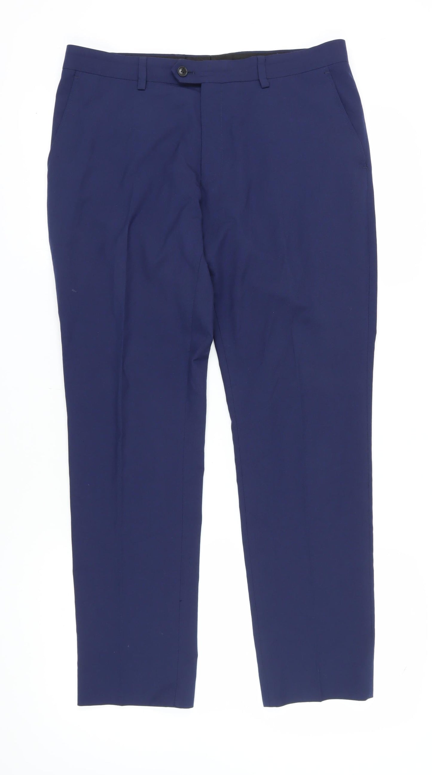 Next Men's Blue Dress Pants, Size 34, Regular Fit