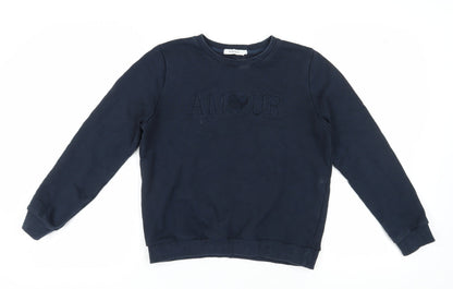 Majolica Girls Blue L Pullover Sweatshirt, Casual & Comfortable