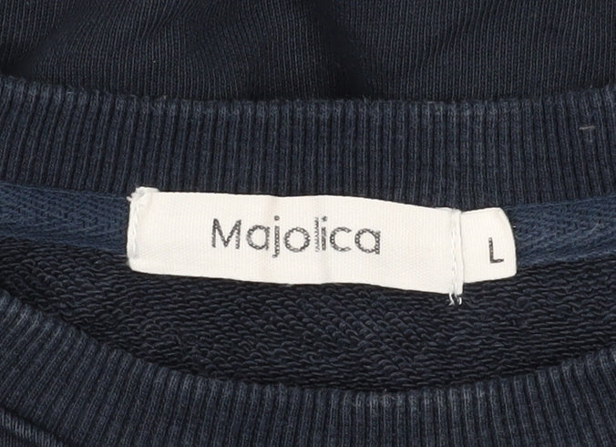 Majolica Girls Blue L Pullover Sweatshirt, Casual & Comfortable