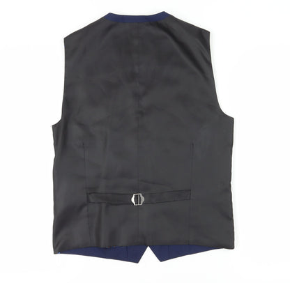 Mens UK Size 40 NEXT Regular Blue Suit Waistcoat