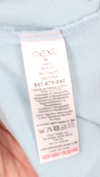 Next Men's Blue M Crew Neck Cotton T-Shirt