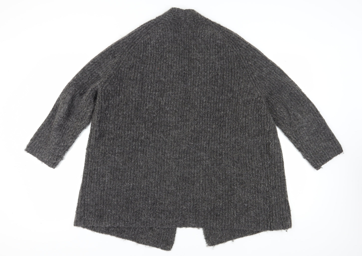 Womens UK Size S Zara Grey Cardigan Jumper