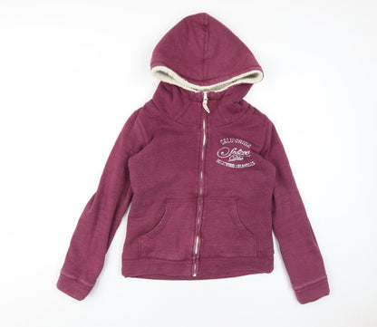 Soulcal & Co Women's Purple Full Zip Hoodie Size 10