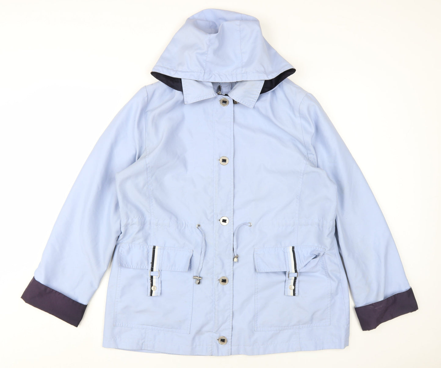 Womens UK Size M BM Blue Rain Coat