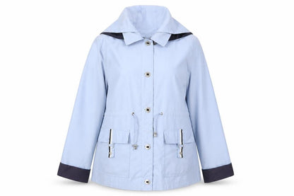 Womens UK Size M BM Blue Rain Coat