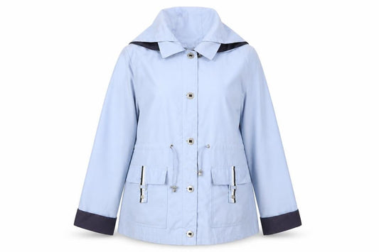 Womens UK Size M BM Blue Rain Coat