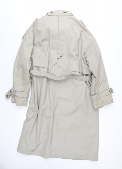 C&A Women's Beige Trench Coat, Size 18, Classic Style