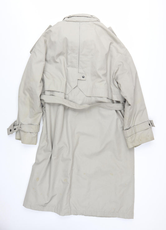 C&A Women's Beige Trench Coat, Size 18, Classic Style