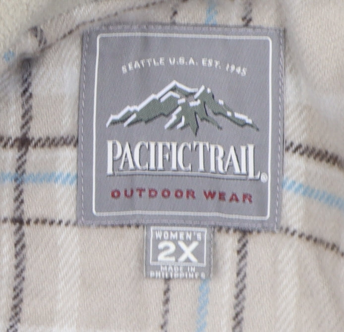 Pacific Trail Women's Beige 2XL Jacket Casual Outdoor