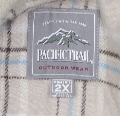 Pacific Trail Women's Beige 2XL Jacket Casual Outdoor