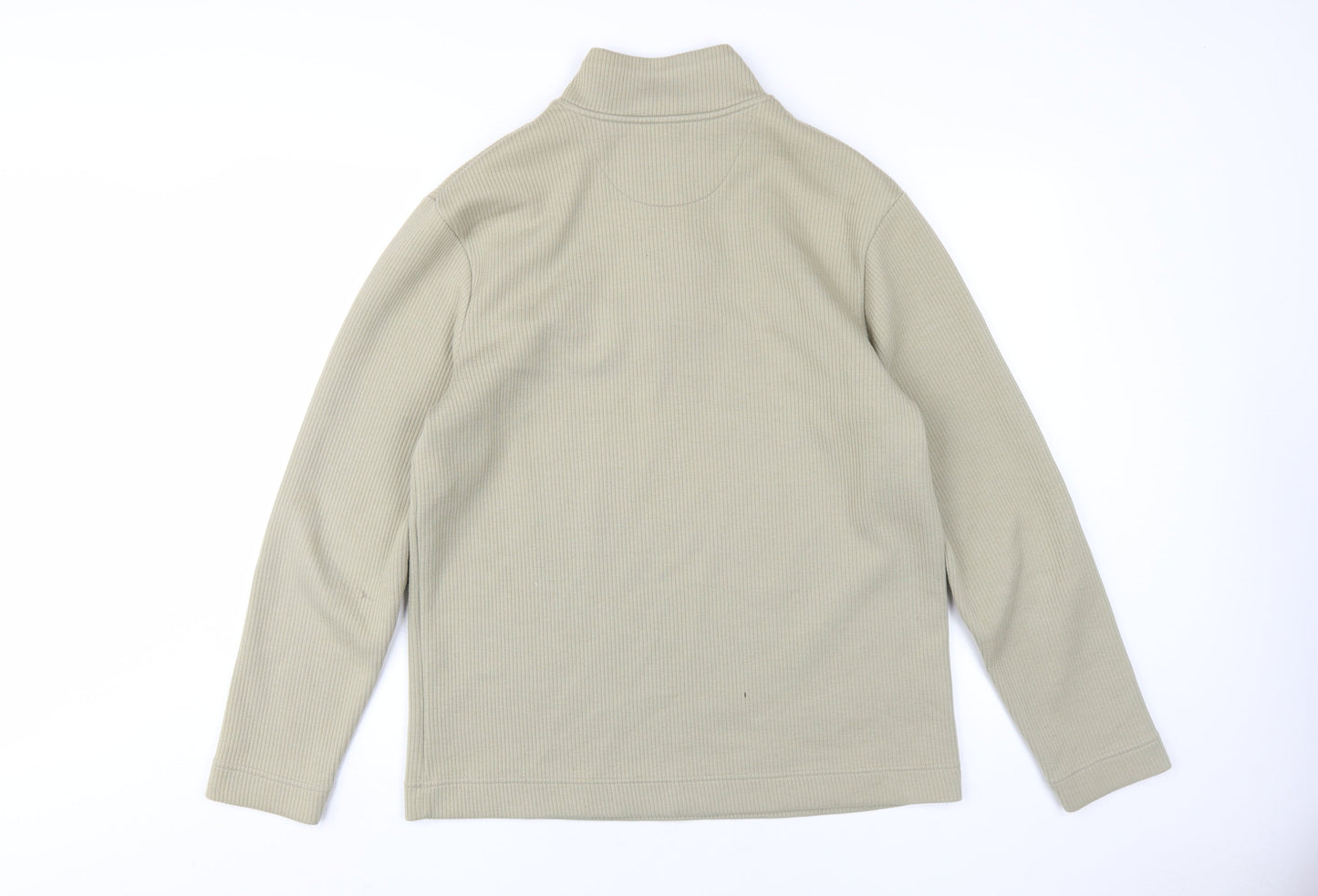 West Rock Men's Beige M 1/2 Zip Sweatshirt Knit Long Sleeve