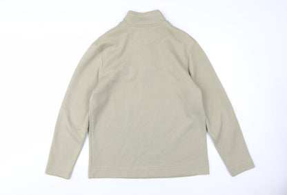 West Rock Men's Beige M 1/2 Zip Sweatshirt Knit Long Sleeve