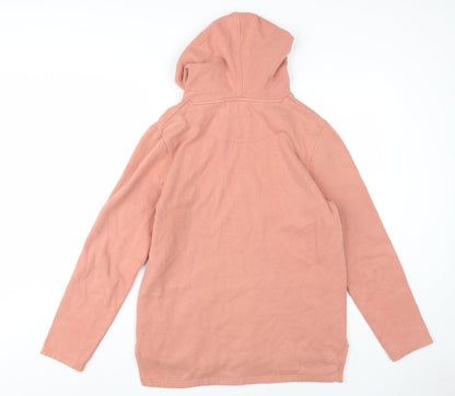 Topman Men's Pink Hoodie XS, Pullover, Hooded, Cotton Blend