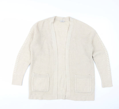 Womens UK Size XS Pimkie Beige Cardigan Jumper