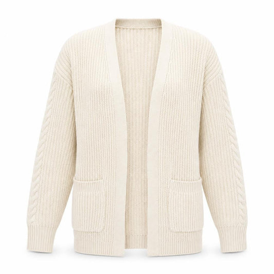 Womens UK Size XS Pimkie Beige Cardigan Jumper