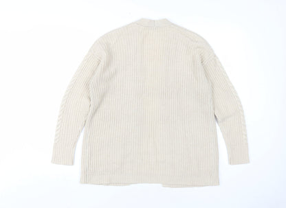 Womens UK Size XS Pimkie Beige Cardigan Jumper