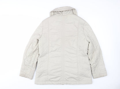 Womens UK Size M anna rose Beige Quilted Coat