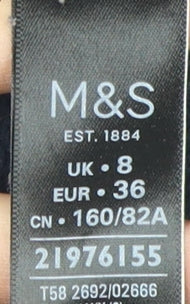 Womens UK Size 8 Marks and Spencer Blue Basic Jacket