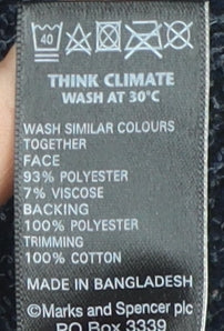 Womens UK Size 8 Marks and Spencer Blue Basic Jacket
