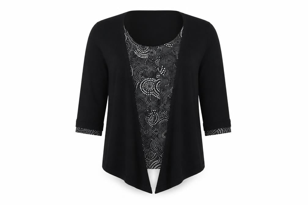 Womens UK Size 14 Marks and Spencer Black Cardigan Jumper