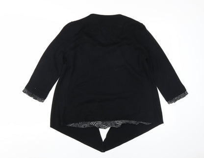 Womens UK Size 14 Marks and Spencer Black Cardigan Jumper