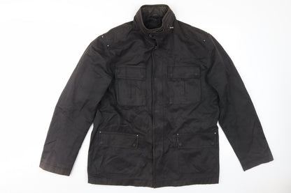 Mens UK Size L SIMONI Black Military Jacket