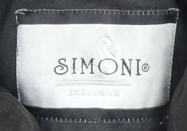 Mens UK Size L SIMONI Black Military Jacket