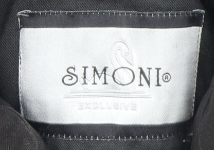 Mens UK Size L SIMONI Black Military Jacket