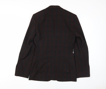 ASOS DESIGN Men's Black Check Blazer, Size 34R, Regular Fit