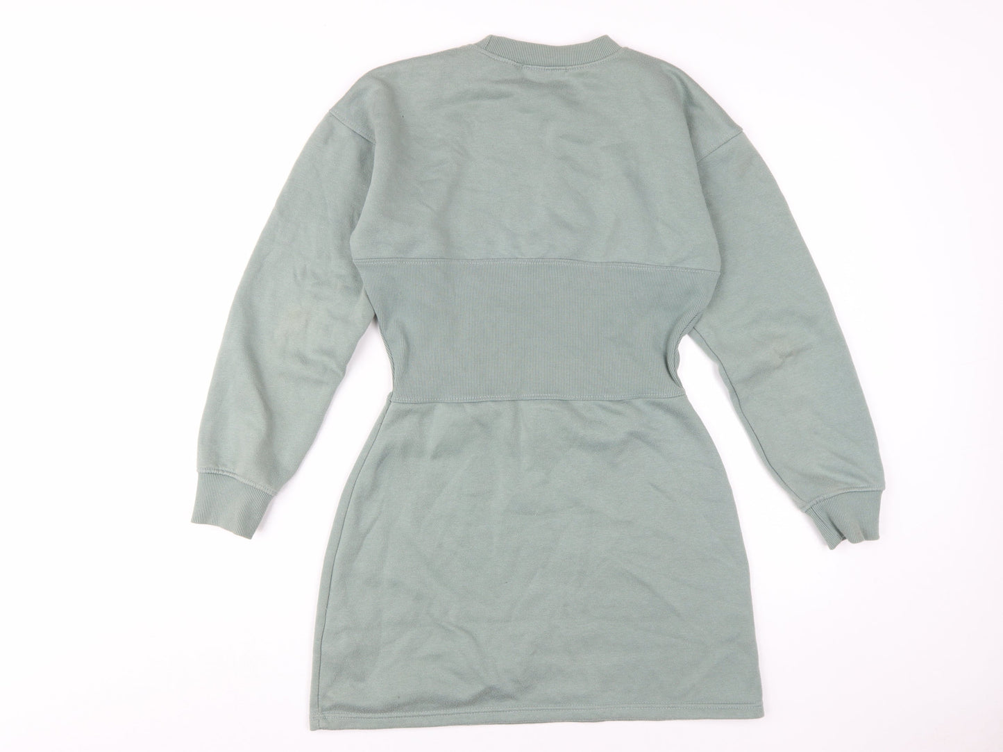 Missguided Women's Green Shift Mini Dress, Size 8, Casual Style