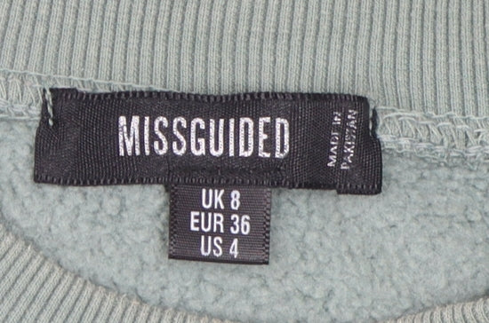 Missguided Women's Green Shift Mini Dress, Size 8, Casual Style