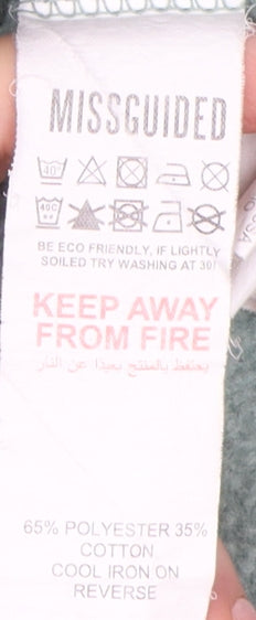 Missguided Women's Green Shift Mini Dress, Size 8, Casual Style