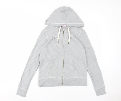 New Look Women's Grey Full Zip Hoodie, Size 12, Casual Wear