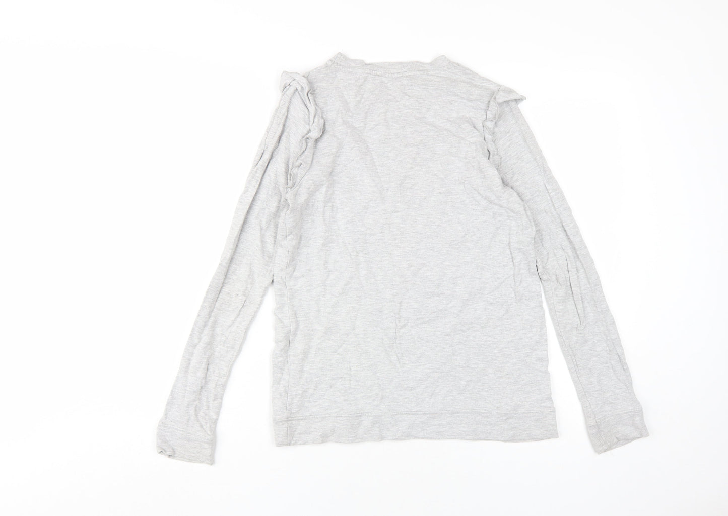 Womens UK Size XS Oasis Grey Basic T-Shirt