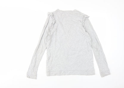 Womens UK Size XS Oasis Grey Basic T-Shirt