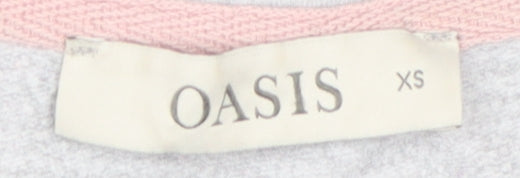 Womens UK Size XS Oasis Grey Basic T-Shirt