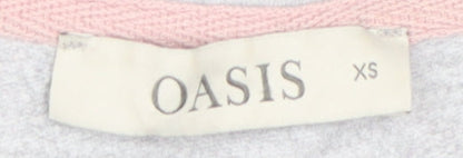 Womens UK Size XS Oasis Grey Basic T-Shirt