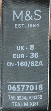 Womens UK Size 8 Marks and Spencer Teal