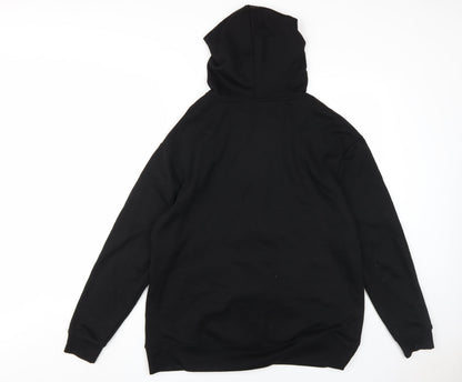 Womens UK Size 8 ASOS DESIGN Black Full Zip Hoodie