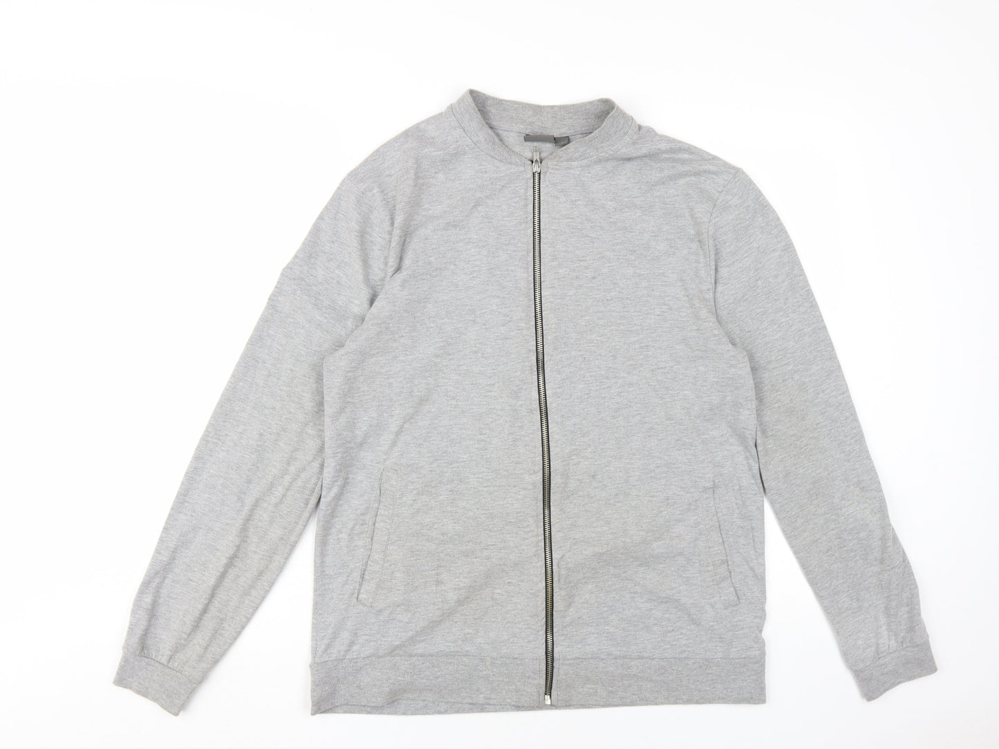 ASOS Men’s Grey Bomber Jacket L - Casual Full Zip